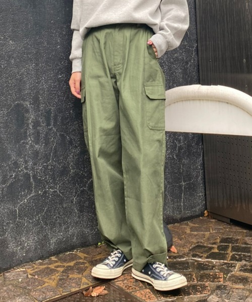 RODEO CROWNS WIDE BOWL（ロデオクラウンズワイドボウル）の「ミリタリ-2way パンツ（カーゴパンツ・レディース・カーキ/アイボリー/ブラック・MEDIUM/SMALL）」の3枚目の写真