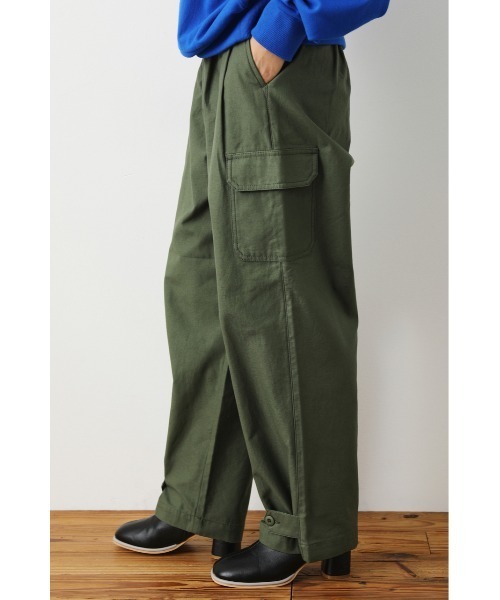 RODEO CROWNS WIDE BOWL（ロデオクラウンズワイドボウル）の「ミリタリ-2way パンツ（カーゴパンツ・レディース・カーキ/アイボリー/ブラック・MEDIUM/SMALL）」の12枚目の写真