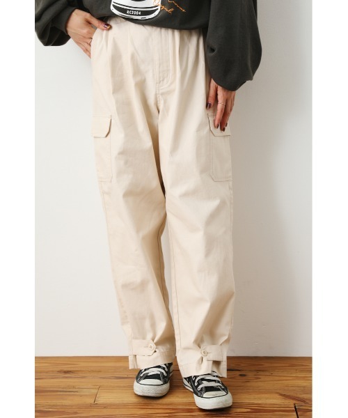 RODEO CROWNS WIDE BOWL（ロデオクラウンズワイドボウル）の「ミリタリ-2way パンツ（カーゴパンツ・レディース・カーキ/アイボリー/ブラック・MEDIUM/SMALL）」の19枚目の写真