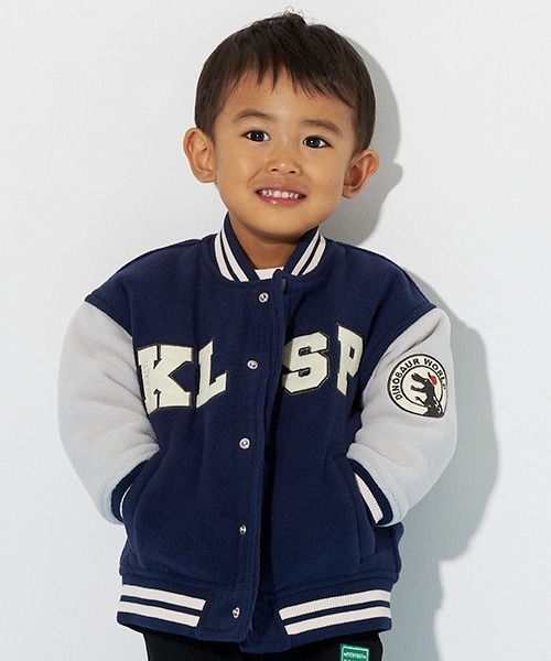 kladskap(クレードスコープ)の「裏キルトフリーススタジャン(ブルゾン・キッズ・ネイビー/グリーン・110cm/90cm/130cm/100cm/120cm)」の2枚目の写真