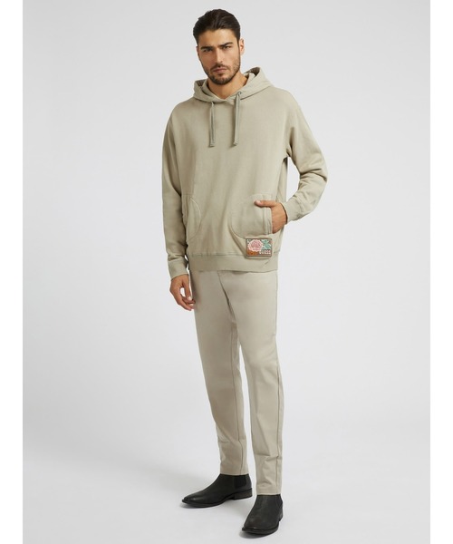 Guess（ゲス）の「Elio Hoodie Fleece（パーカー・メンズ・イエロー/ベージュ・MEDIUM/LARGE/X-LARGE/SMALL）」の4枚目の写真