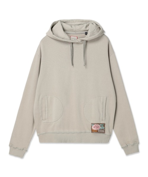 Guess（ゲス）の「Elio Hoodie Fleece（パーカー・メンズ・イエロー/ベージュ・MEDIUM/LARGE/X-LARGE/SMALL）」の12枚目の写真