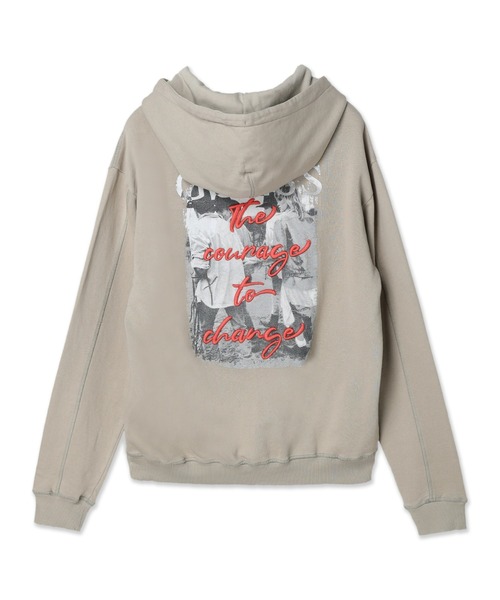 Guess（ゲス）の「Elio Hoodie Fleece（パーカー・メンズ・イエロー/ベージュ・MEDIUM/LARGE/X-LARGE/SMALL）」の13枚目の写真