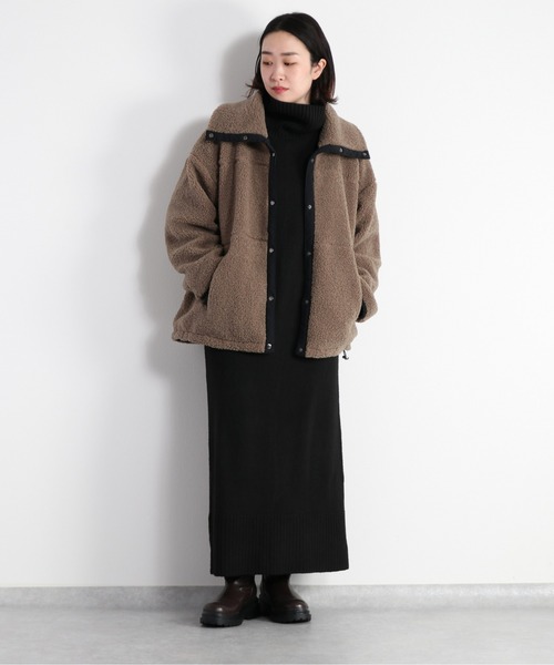 cepo(セポ)の「タートルネックニットワンピース(ワンピース・レディース・ベージュ/ブラック・M)」の16枚目の写真