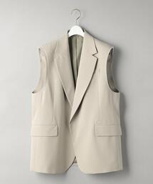 BEAUTY&YOUTH UNITED ARROWS | カットオフスリーブ ベスト/ベージュ(ベスト)
