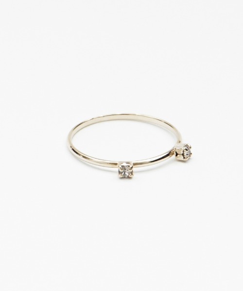 flower（フラワー）の「ツインドロップリング（リング・レディース・ゴールド・FREE）」の6枚目の写真