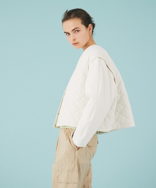 PaDD(パッド)の「PaDD / 2WAYブルゾン(ブルゾン・レディース・アイボリー/ブラック・SMALL/MEDIUM)」の4枚目の写真