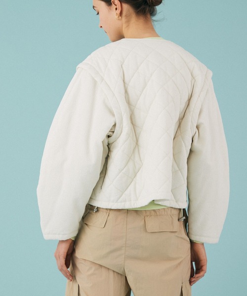 PaDD(パッド)の「PaDD / 2WAYブルゾン(ブルゾン・レディース・アイボリー/ブラック・SMALL/MEDIUM)」の5枚目の写真