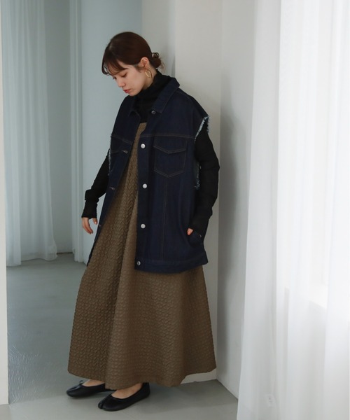 feepur（フェピュール）の「フリンジデニムベスト（ベスト）」 - WEAR