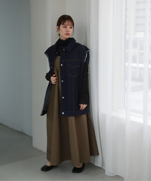 feepur（フェピュール）の「フリンジデニムベスト（ベスト）」 - WEAR