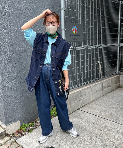 feepur（フェピュール）の「フリンジデニムベスト（ベスト