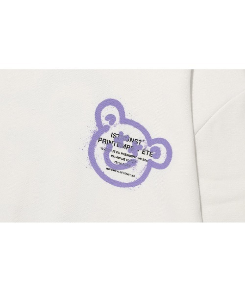 ISTKUNST（イストクンスト）の「A'GEM/9 × .kom『ISTKUNST/イストクンスト』BEAR&SMILEY HOODIE/ベアスマイル プルオーバーパーカー（パーカー・レディース・チャコールグレー/ライトグレー/ホワイト・M/L）」の14枚目の写真