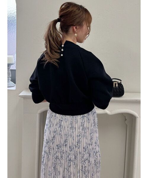 dazzlin（ダズリン）の「カットアウトボンディングトップス（Tシャツ/カットソー・レディース・ブラック/オフホワイト/ブルー・FREE）」の16枚目の写真