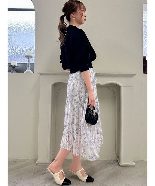 dazzlin（ダズリン）の「カットアウトボンディングトップス（Tシャツ/カットソー・レディース・ブラック/オフホワイト/ブルー・FREE）」の14枚目の写真