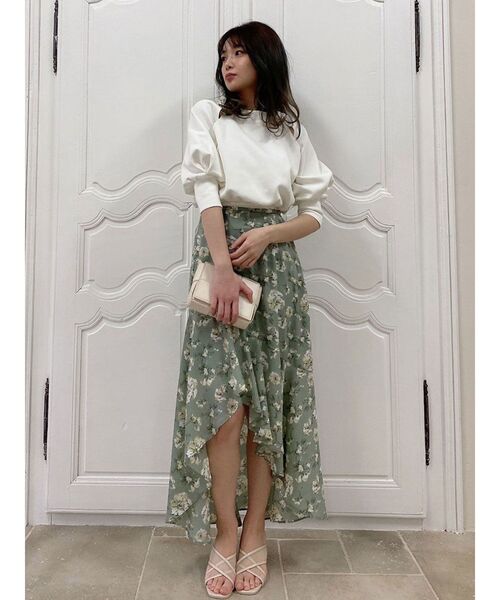 dazzlin（ダズリン）の「カットアウトボンディングトップス（Tシャツ/カットソー・レディース・ブラック/オフホワイト/ブルー・FREE）」の11枚目の写真