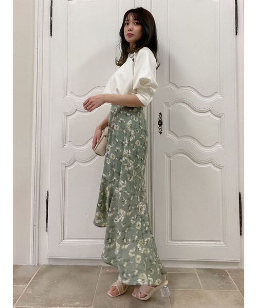 dazzlin（ダズリン）の「カットアウトボンディングトップス（Tシャツ/カットソー・レディース・ブラック/オフホワイト/ブルー・FREE）」の15枚目の写真