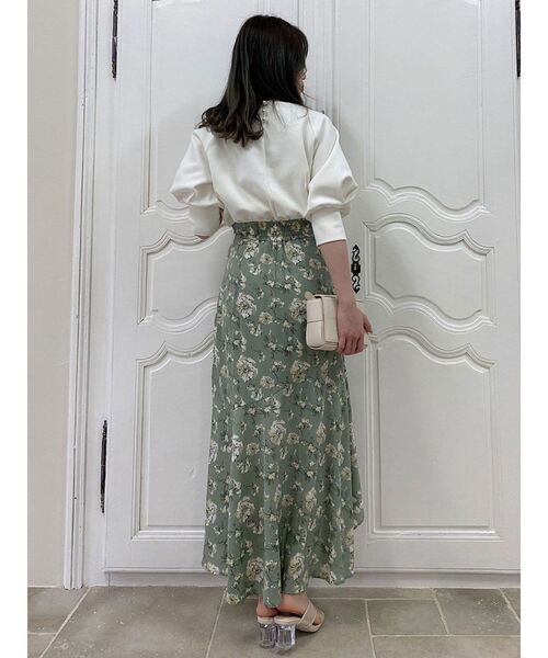 dazzlin（ダズリン）の「カットアウトボンディングトップス（Tシャツ/カットソー・レディース・ブラック/オフホワイト/ブルー・FREE）」の22枚目の写真