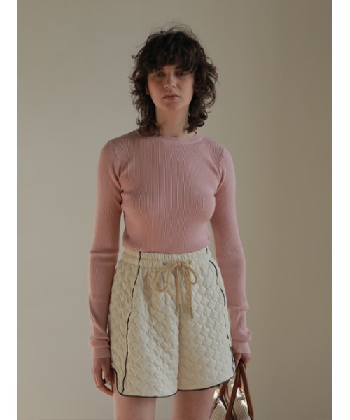 AMAIL（アマイル）の「Great up short pants（その他パンツ・レディース・ホワイト/ブラック・FREE）」の3枚目の写真