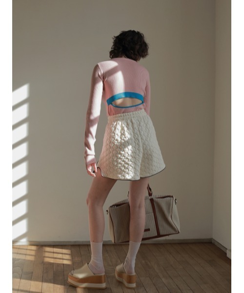 AMAIL（アマイル）の「Great up short pants（その他パンツ・レディース・ホワイト/ブラック・FREE）」の5枚目の写真