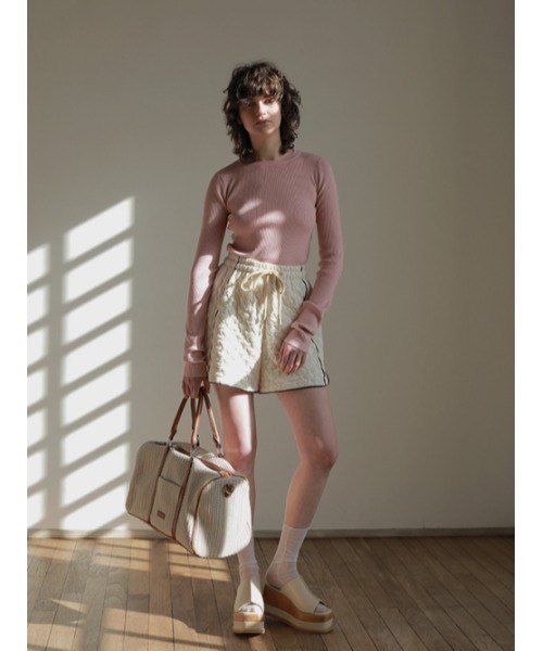 AMAIL（アマイル）の「Great up short pants（その他パンツ・レディース・ホワイト/ブラック・FREE）」の6枚目の写真