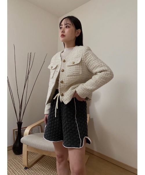 AMAIL（アマイル）の「Great up short pants（その他パンツ・レディース・ホワイト/ブラック・FREE）」の19枚目の写真