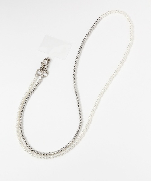 GLOBAL WORK（グローバルワーク）の「パールスマホショルダー/190914（スマホグッズ・レディース・ホワイト系その他3/その他1/ホワイト系その他2/ホワイト系その他4/ホワイト系その他7/その他/その他6/ホワイト・FREE）」の2枚目の写真