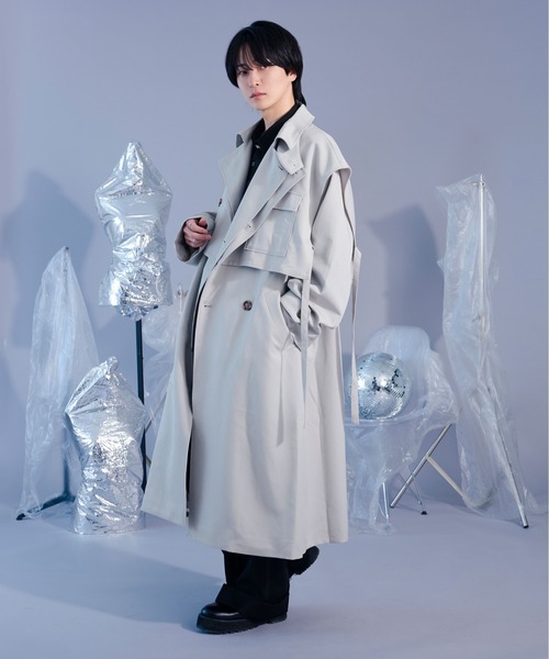 ♛専用♛ ヨンファ　ジレ　セット　ショートコート　ネイビー 2WAY】フェイクファーショートジレ | La boutique BonBon(ラブ