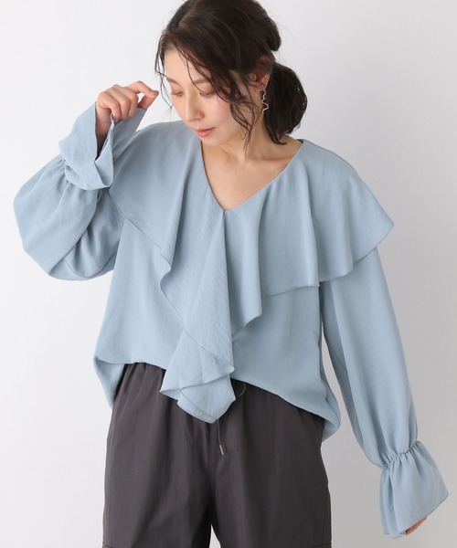 moshi様 LEPSIM（レプシィム）の「フリルキャンディスリーブブラウス