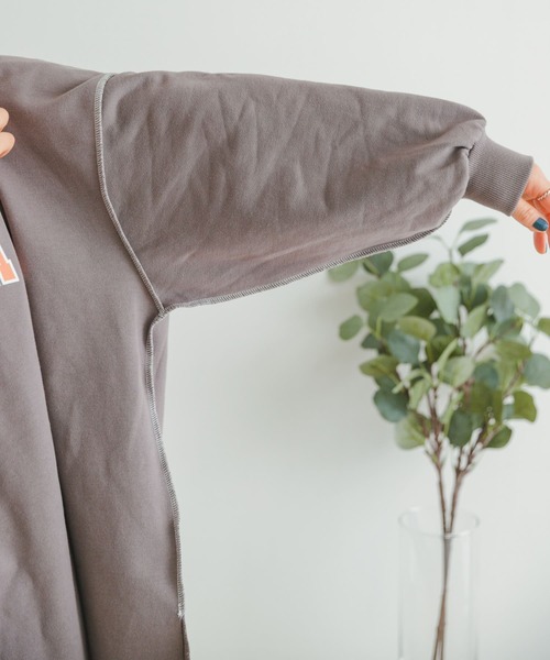 ITEMS URBANRESEARCH（アイテムズ アーバンリサーチ）の「ロゴスウェット（Tシャツ/カットソー・レディース・チャコールグレー/モカ/グレー・FREE）」の8枚目の写真