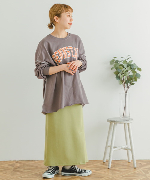 ITEMS URBANRESEARCH（アイテムズ アーバンリサーチ）の「ロゴスウェット（Tシャツ/カットソー・レディース・チャコールグレー/モカ/グレー・FREE）」の10枚目の写真