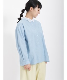 Samansa Mos2 | レース襟2WAYシャツ(シャツ/ブラウス)