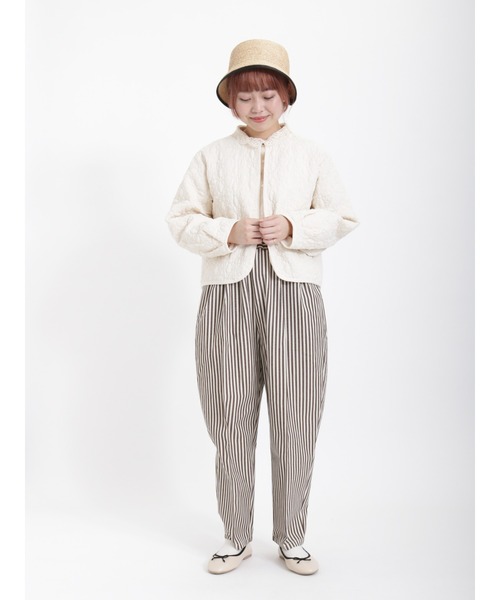 Samansa Mos2（サマンサ モスモス）の「レース襟2WAYシャツ（シャツ/ブラウス・レディース・チャコール/キナリ/オフホワイト/サックスブルー・ﾌﾘ-）」の20枚目の写真