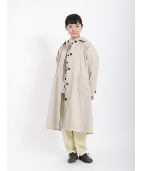 Samansa Mos2（サマンサ モスモス）の「レース襟2WAYシャツ（シャツ/ブラウス・レディース・チャコール/キナリ/オフホワイト/サックスブルー・ﾌﾘ-）」の21枚目の写真