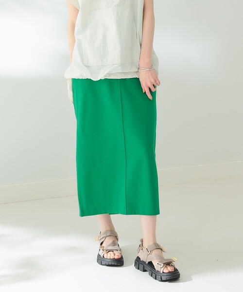 B:MING by BEAMS(ビーミングバイビームス)の「B:MING by BEAMS / ポンチ ストレート スカート(スカート・レディース・スミクロ/グリーン・SMALL/MEDIUM)」の2枚目の写真