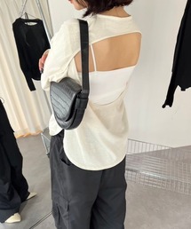 バックデザインロングスリーブTEE
