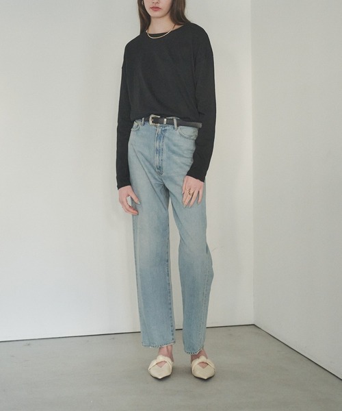 HANNE(アン)の「バックデザインロングスリーブTEE(Tシャツ/カットソー・レディース・ブラック/ブルー/アイボリー・フリー)」の7枚目の写真
