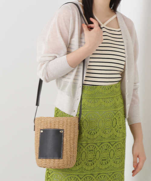 N.（N. Natural Beauty Basic）（エヌエヌナチュラルビューティーベーシック）の「◆ペーパーコンビミニショルダーバッグ（ショルダーバッグ・レディース・ブラック/ベージュ・ﾌﾘ-）」の11枚目の写真