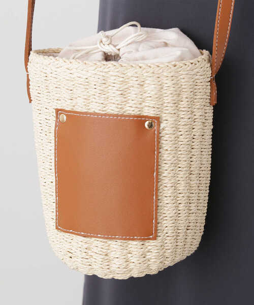 N.（N. Natural Beauty Basic）（エヌエヌナチュラルビューティーベーシック）の「◆ペーパーコンビミニショルダーバッグ（ショルダーバッグ・レディース・ブラック/ベージュ・ﾌﾘ-）」の21枚目の写真