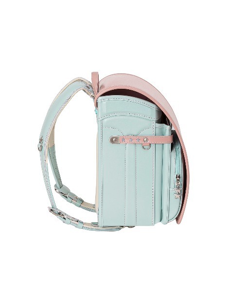 fafa（フェフェ）の「【早期特典付】2027年新入学ランドセル - ピーチxミントグリーン（クラリーノ / キューブ型）（ランドセル・キッズ・ピンク系その他・FREE）」の4枚目の写真