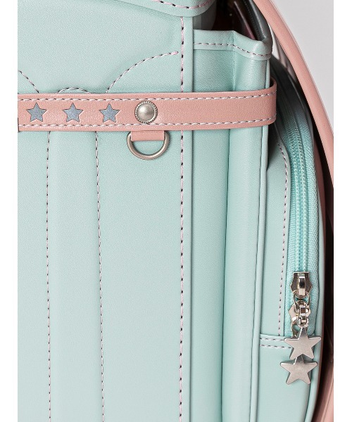 fafa（フェフェ）の「【早期特典付】2027年新入学ランドセル - ピーチxミントグリーン（クラリーノ / キューブ型）（ランドセル・キッズ・ピンク系その他・FREE）」の7枚目の写真