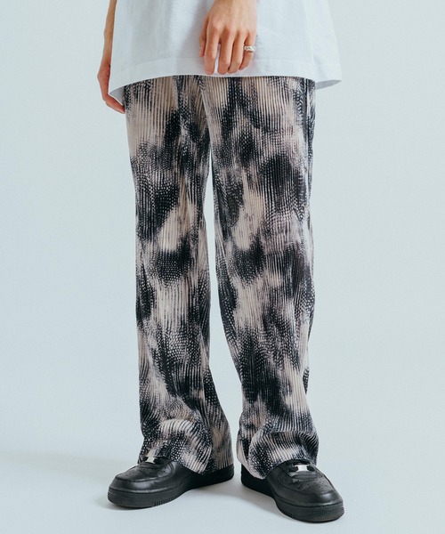 Ressaca（レサーカ）の「ルーズストレートシルエット タイダイ柄ワイドタックイージーパンツ（その他パンツ・メンズ・ブラウン/ホワイト・M/XL/L）」の3枚目の写真