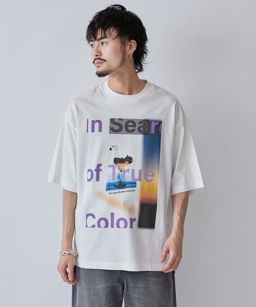 Lui's（ルイス）の「“COCKTAIL” プリントTシャツ（Tシャツ/カットソー