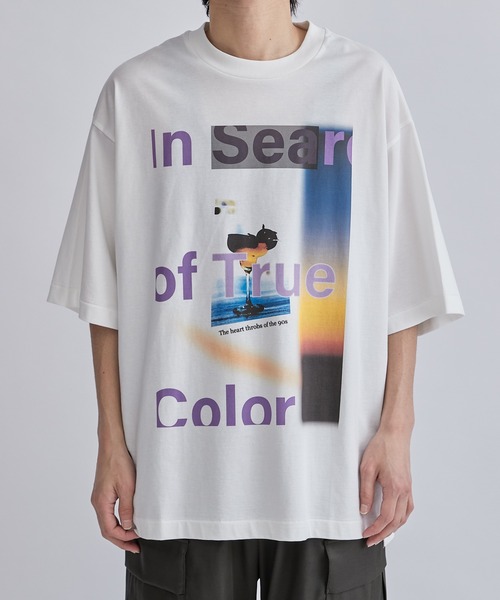 Lui's（ルイス）の「“COCKTAIL” プリントTシャツ（Tシャツ