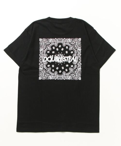DOUBLE STEAL(ダブルスティール)の「ビッグペイズリー Tシャツ(Tシャツ/カットソー・メンズ・ブラック系その他/ブラック/ホワイト/ホワイト系その他・LARGE/X-LARGE/MEDIUM)」の15枚目の写真