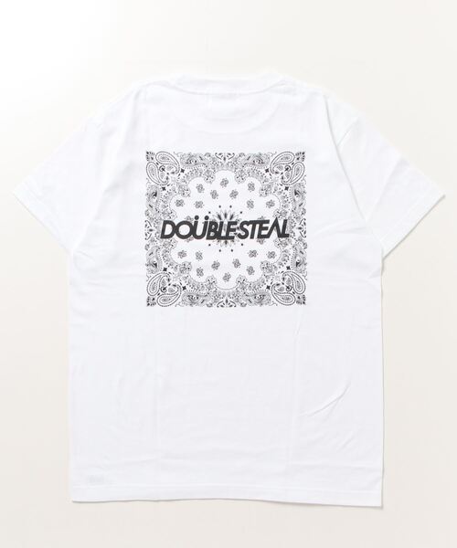 DOUBLE STEAL(ダブルスティール)の「ビッグペイズリー Tシャツ(Tシャツ/カットソー・メンズ・ブラック系その他/ブラック/ホワイト/ホワイト系その他・LARGE/X-LARGE/MEDIUM)」の11枚目の写真
