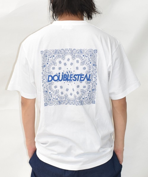 DOUBLE STEAL(ダブルスティール)の「ビッグペイズリー Tシャツ(Tシャツ/カットソー・メンズ・ブラック系その他/ブラック/ホワイト/ホワイト系その他・LARGE/X-LARGE/MEDIUM)」の3枚目の写真