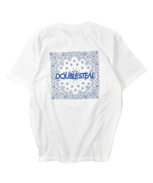 DOUBLE STEAL(ダブルスティール)の「ビッグペイズリー Tシャツ(Tシャツ/カットソー・メンズ・ブラック系その他/ブラック/ホワイト/ホワイト系その他・LARGE/X-LARGE/MEDIUM)」の5枚目の写真