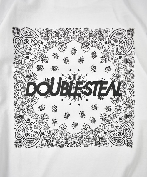 DOUBLE STEAL(ダブルスティール)の「ビッグペイズリー Tシャツ(Tシャツ/カットソー・メンズ・ブラック系その他/ブラック/ホワイト/ホワイト系その他・LARGE/X-LARGE/MEDIUM)」の19枚目の写真