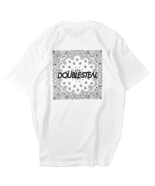 DOUBLE STEAL(ダブルスティール)の「ビッグペイズリー Tシャツ(Tシャツ/カットソー・メンズ・ブラック系その他/ブラック/ホワイト/ホワイト系その他・LARGE/X-LARGE/MEDIUM)」の12枚目の写真