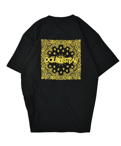 DOUBLE STEAL(ダブルスティール)の「ビッグペイズリー Tシャツ(Tシャツ/カットソー・メンズ・ブラック系その他/ブラック/ホワイト/ホワイト系その他・LARGE/X-LARGE/MEDIUM)」の6枚目の写真